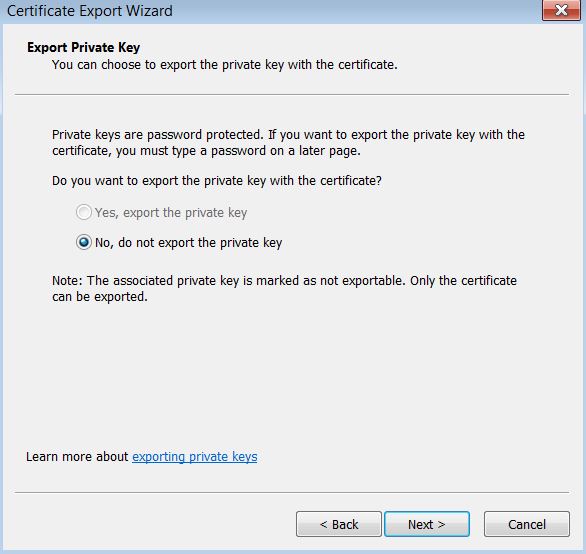 Steps to Convert Certicate File .crt to .cer